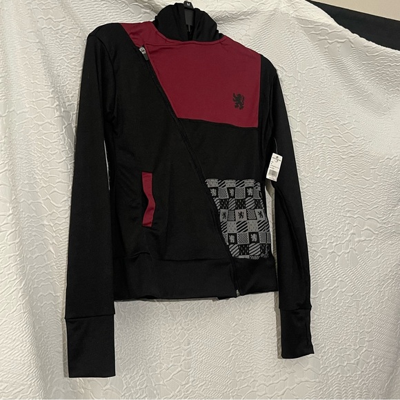 NWT! Harry Potterter Hogwarts Gryffindor Quidditch Sports Zip Up Hoodie Jacket - Picture 5 of 16